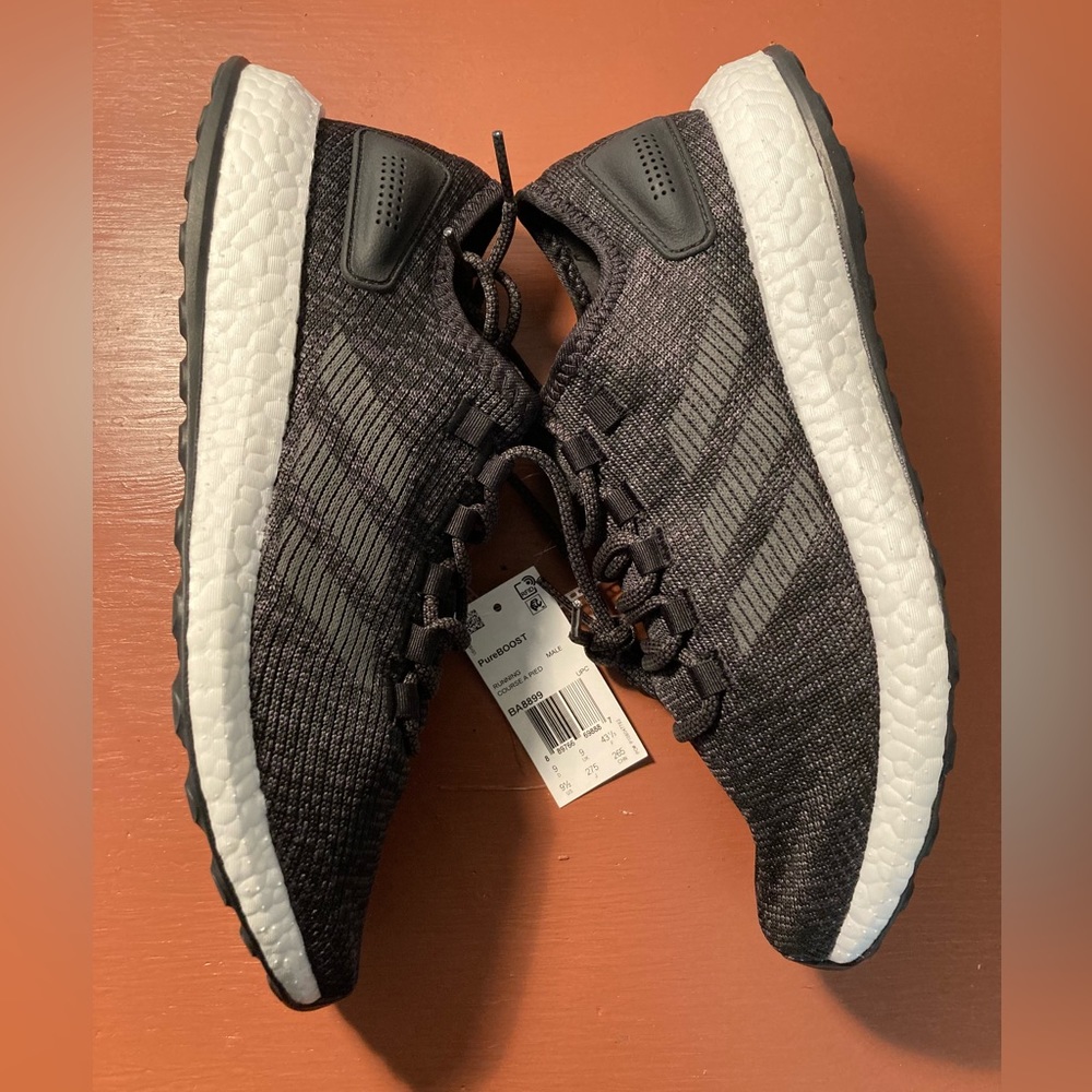 Adidas pure Boost Running Shoes Black BA8899 Sports running Shoes men’s 9.5